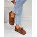 Brązowe Zamszowe Mokasyny Barefoot z Frędzlem Brązowe Zamszowe Mokasyny Barefoot z Frędzlem