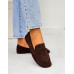 Czekoladowe Zamszowe Mokasyny Barefoot Classic Czekoladowe Zamszowe Mokasyny Barefoot Classic