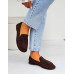 Czekoladowe Zamszowe Mokasyny Barefoot Classic Czekoladowe Zamszowe Mokasyny Barefoot Classic
