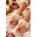 Klapki Kapcie Po Domu z Futerkim Zakryte Palce Christmas Klapki Kapcie Po Domu z Futerkim Zakryte Palce Christmas