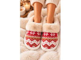 Klapki Kapcie Po Domu z Futerkim Zakryte Palce Merry