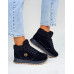 Sportowe Buty Zimowe Trapery Ocieplane Misses Black