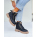 Buty Zimowe Skórzane Trapery Botki Śniegowce Forest Ocieplane Buty Zimowe Skórzane Trapery Botki Śniegowce Forest Ocieplane
