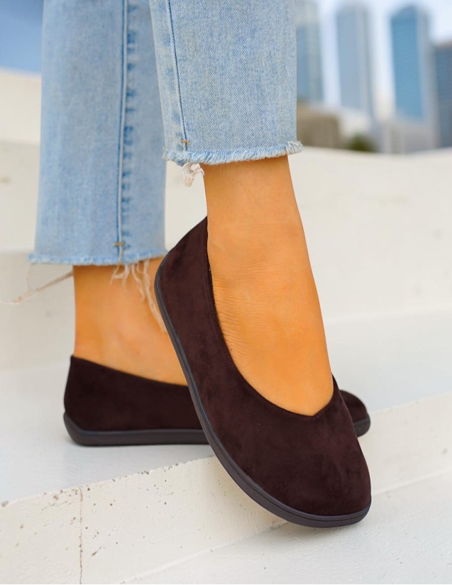 Czekoladowe Zamszowe Mokasyny Barefoot Ideal Czekoladowe Zamszowe Mokasyny Barefoot Ideal