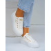 Białe Trampki Buty Sportowe Koronkowe Lee Cooper