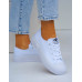 Białe Trampki Buty Sportowe Gruba Podeszwa Lee Cooper
