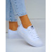 Białe Trampki Buty Sportowe Gruba Podeszwa Lee Cooper