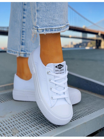 Białe Trampki Buty Sportowe Gruba Podeszwa Lee Cooper Białe Trampki Buty Sportowe Gruba Podeszwa Lee Cooper