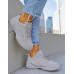 Szare Buty Sportowe Na Grubej Podeszwie Fit Szare Buty Sportowe Na Grubej Podeszwie Fit