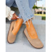 Beżowe Mokasyny Barefoot Skóra Naturalna Siwiecki Beżowe Mokasyny Barefoot Skóra Naturalna Siwiecki
