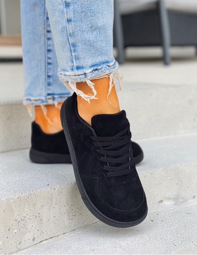 Buty Sportowe Barefoot Sznurowane Czarne Siwiecki Buty Sportowe Barefoot Sznurowane Czarne Siwiecki