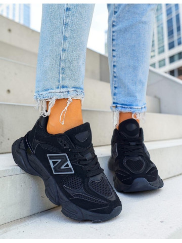 Czarne Sneakersy Buty Sportowe Na Platformie New B 9060 Czarne Sneakersy Buty Sportowe Na Platformie New B 9060