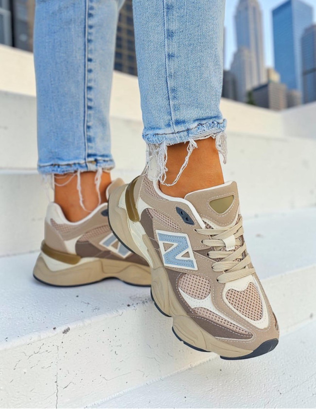 Beżowe Sneakersy Buty Sportowe Na Platformie New B 9060 Beżowe Sneakersy Buty Sportowe Na Platformie New B 9060