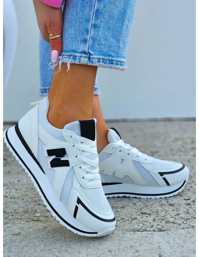 Białe Buty Sportowe Damskie New Blanced City Białe Buty Sportowe Damskie New Blanced City