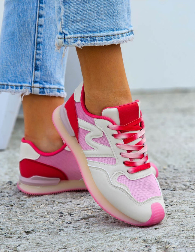 Różowe Buty Sportowe Damskie Fit Lovers