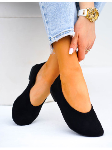 Mięciutkie Wygodne Baleriny Barefoot Czarne
