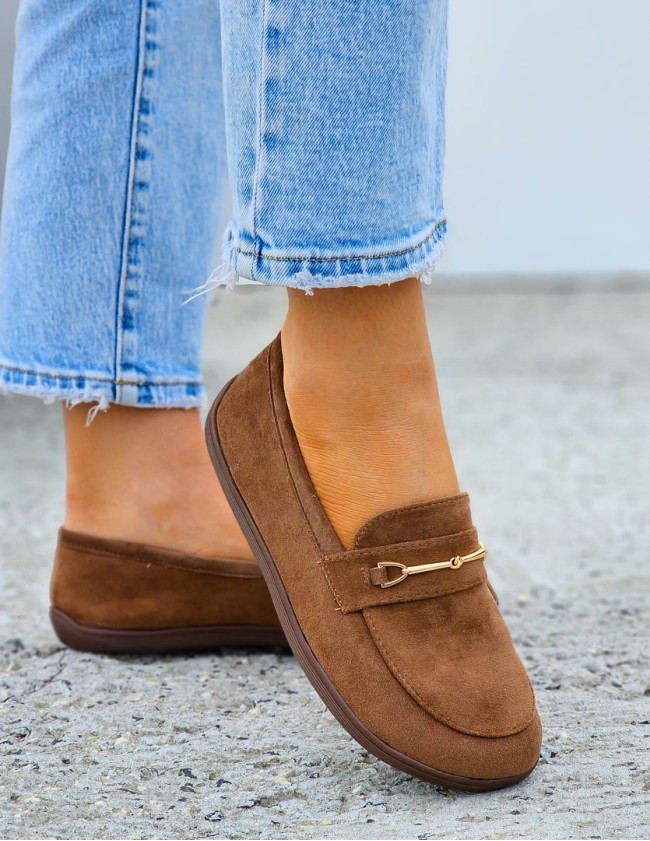 Brązowe Zamszowe Mokasyny Barefoot Comfort Brązowe Zamszowe Mokasyny Barefoot Comfort