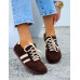 Zamszowe Buty Sportowe Barefoot Czekoladowe Zamszowe Buty Sportowe Barefoot Czekoladowe