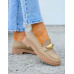 Mokasyny Damskie Na Grubej Podeszwie Sara Nude