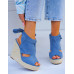 Lekkie Sandały Na Koturnie Summer Blue