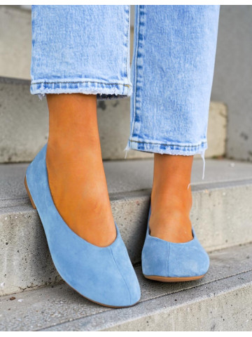 Mięciutkie Wygodne Baleriny Barefoot Niebieskie Mięciutkie Wygodne Baleriny Barefoot Niebieskie