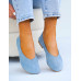 Mięciutkie Wygodne Baleriny Barefoot Niebieskie Mięciutkie Wygodne Baleriny Barefoot Niebieskie