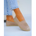 Beżowe Elastyczne Lekkie Espadryle Damskie Chanells Beżowe Elastyczne Lekkie Espadryle Damskie Chanells