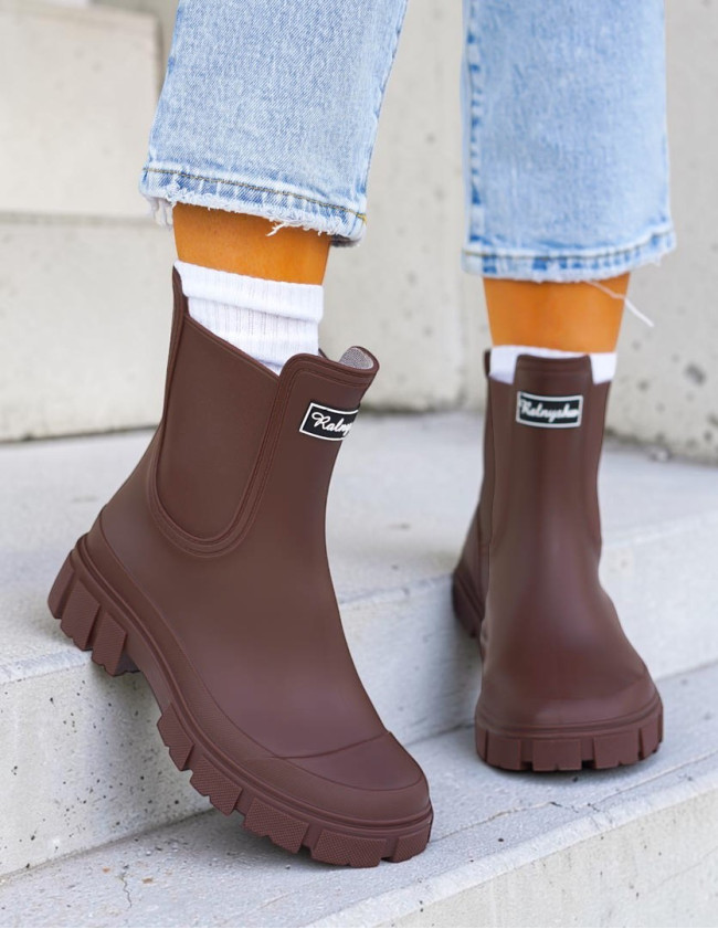 Czekoladowe Kalosze Sztyblety z Gumą z Logowaniem Czekoladowe Kalosze Sztyblety z Gumą z Logowaniem