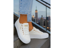 Białe Trampki Buty Sportowe Koronkowe Lee Cooper