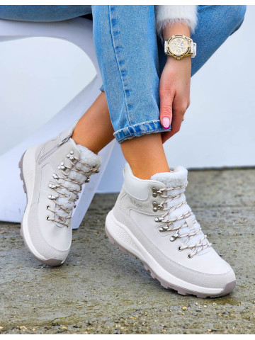 Sportowe Buty Zimowe Trapery Ocieplane Lee Cooper Beige Sportowe Buty Zimowe Trapery Ocieplane Lee Cooper Beige