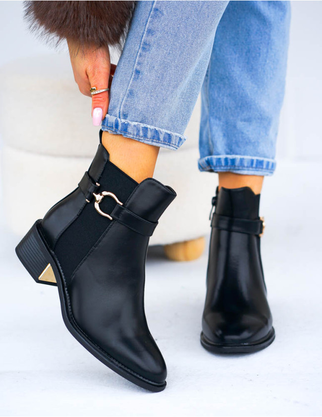 Klasyczne Eleganckie Botki Damskie Sztyblety Skóra Milly Klasyczne Eleganckie Botki Damskie Sztyblety Skóra Milly