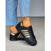 Czarne Buty Sportowe Ze Skóry Adies Gold