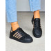Czarne Buty Sportowe Ze Skóry Adies Gold
