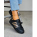 Czarne Buty Sportowe Ze Skóry Adies Gold