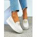 Premium Skórzane Półbuty Slip On Na Grubej Podeszwie