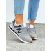 Szare Buty Sportowe Damskie New Lances
