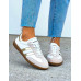 Premium Buty Sportowe Ze Skóry Naturalnej Sambies Białe