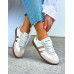 Premium Buty Sportowe Ze Skóry Naturalnej Sambies Białe