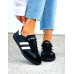 Czarne Lekkie Buty Sportowe Klasyczne Trampki All Black