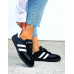 Czarne Lekkie Buty Sportowe Klasyczne Trampki All Black