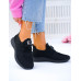 Czarne Lekkie Buty Sportowe Klasyczne Trampki All Black