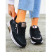 Czarne Buty Sportowe Sneakersy Compre