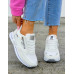 Białe Buty Sportowe Sneakersy Compre