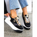 Czarne Eleganckie Sneakersy Na Grubej Podeszwie Next
