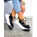 Czarne Eleganckie Sneakersy Na Grubej Podeszwie Next