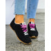 Czarne Sneakersy New Blanc Miumiu