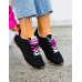Czarne Sneakersy New Blanc Miumiu