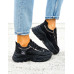 Czarne Sneakersy Na Grubej Podeszwie Ze Skóry Skeet