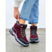 Buty Treckingowe Damskie Trapery Tech Mountain Bordowe
