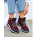 Buty Treckingowe Damskie Trapery Tech Mountain Bordowe